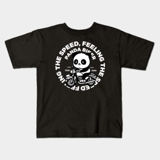 Panda Biker Kids T-Shirt